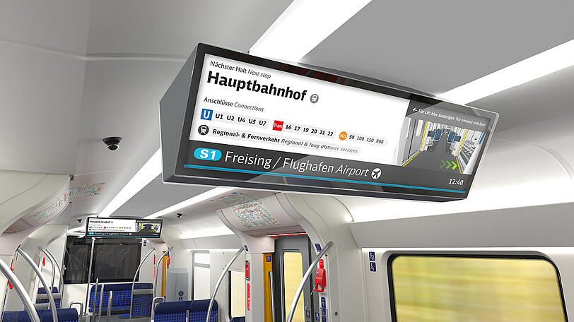 ...sowie über Umsteigemöglichkeiten und Störungen informieren