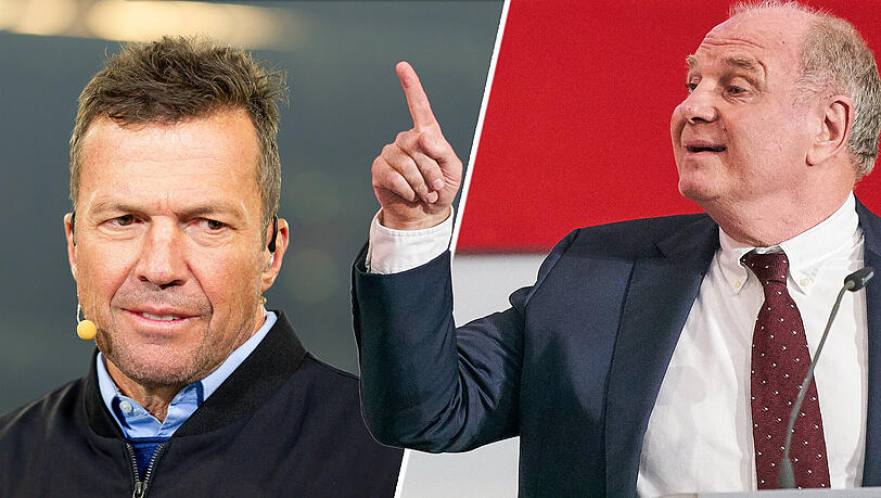 Bayern-Experte und Bayern-Präsident: Lothar Matthäus (li.) und Uli Hoeneß. Bayern-Experte und Bayern-Präsident: Lothar Matthäus (li.) und Uli Hoeneß.