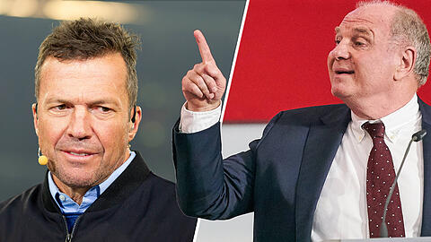 Bayern-Experte und Bayern-Präsident: Lothar Matthäus (li.) und Uli Hoeneß.
