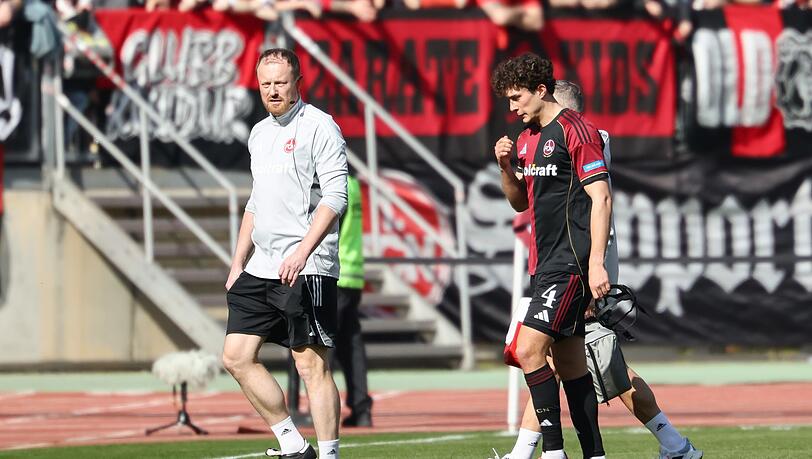 N&uuml;rnberg-Kapit&auml;n Fabio Gruber wurde im Spiel gegen D&uuml;sseldorf schon nach wenigen Minuten verletzt ausgewechselt.