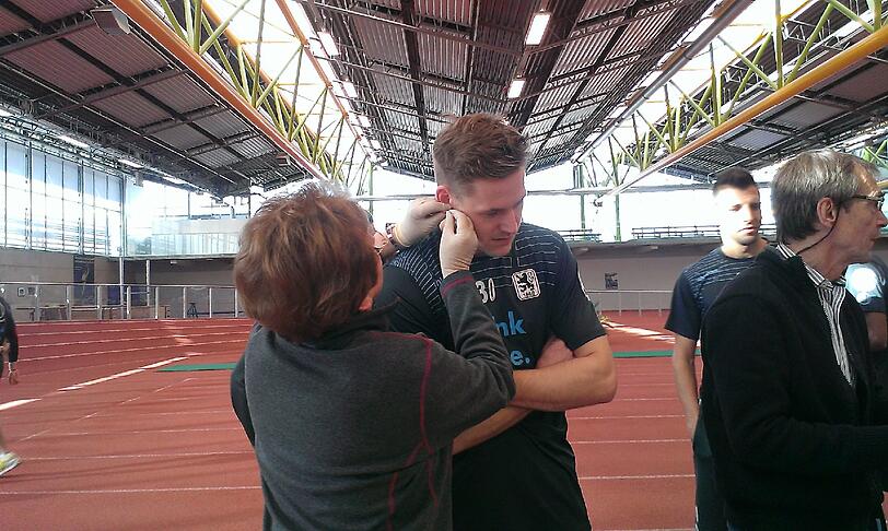 Die Bilder vom Laktattest in der Werner-von-Linde-Halle.