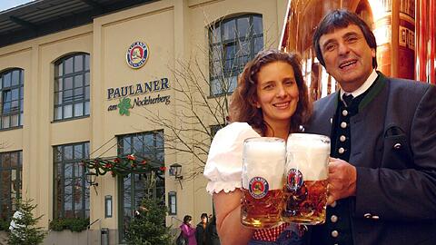 Nächstes Jahr ist Schluss am Nockherberg: Arabella und Peter Pongratz, die auch das Winzerer Fähndl auf der Wiesn betreiben.