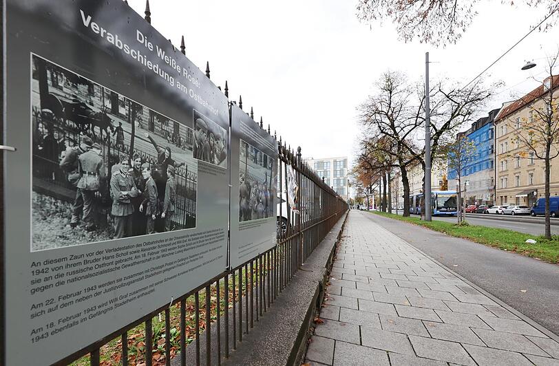 Historisch: An diesem Zaun verabschiedete Sophie Scholl 1942 ihre Freunde.