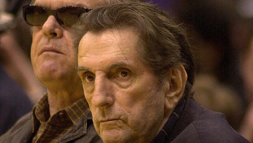 Harry Dean Stanton mit seinem Freund Jack Nicholson, 2001.