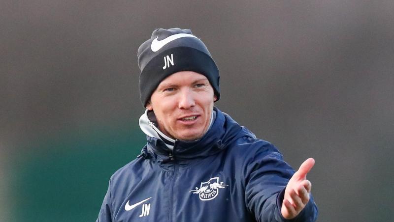 Trainer Julian Nagelsmann von RB Leipzig gestikuliert während des Trainings. Foto: Jan Woitas/dpa-Zentralbild/dpa Trainer Julian Nagelsmann von RB Leipzig gestikuliert während des Trainings. Foto: Jan Woitas/dpa-Zentralbild/dpa