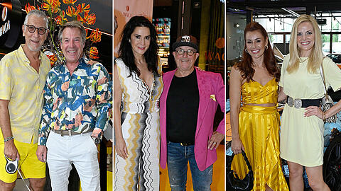 Dresscode der Party: Gelb. Die meisten Promis hielten sich dran.