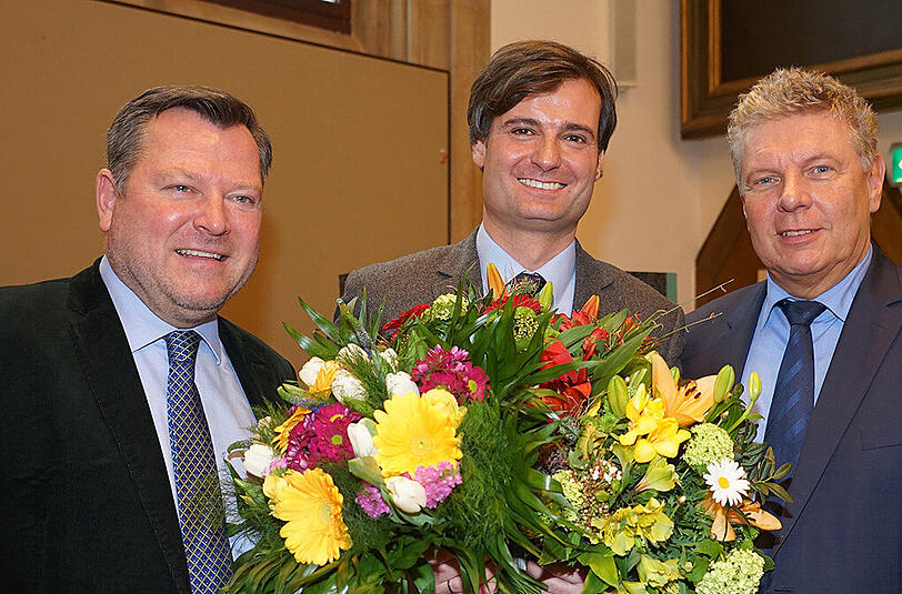 Bürgermeister Josef Schmid, Alexander Dietrich und Oberbürgermeister Dieter Reiter (v.l.).