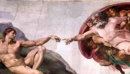 So schön kann Schöpfung sein: Michelangelos Fresko. So schön kann Schöpfung sein: Michelangelos Fresko.