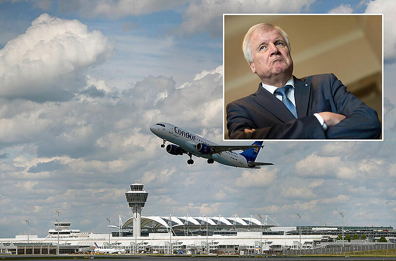 Er bleibt hart: Horst Seehofer will die neue Startbahn am Flughafen nur, wenn die Münchner Bürger positiv entscheiden.
