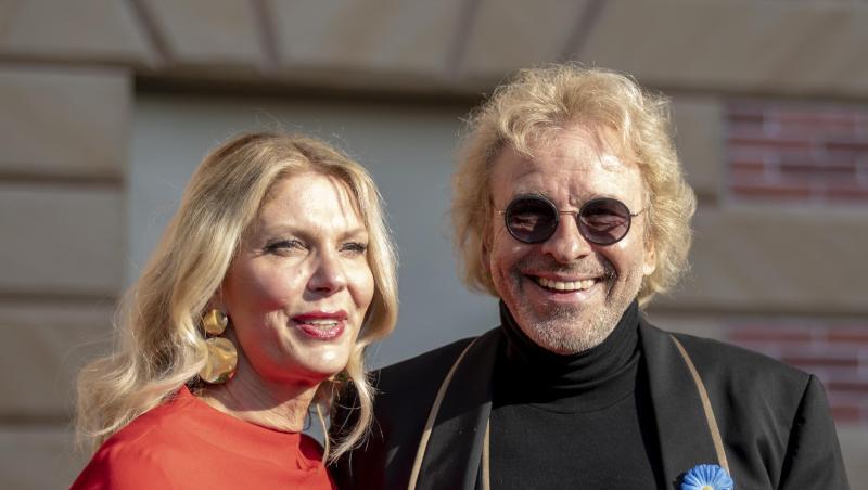 Thomas Gottschalk und seine neue Freundin Karina Mroß im Europa-Park in Rust.