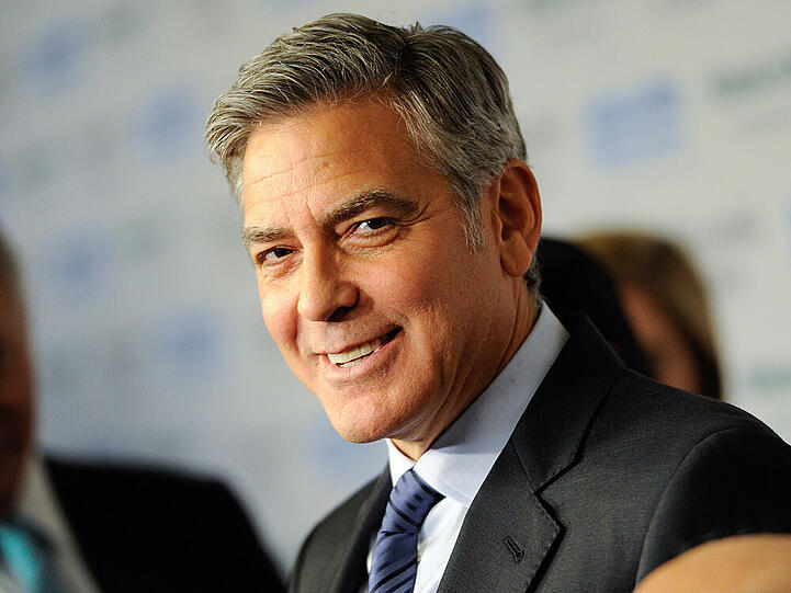 Manchmal kann George Clooney anscheinend ein echter Witzbold sein