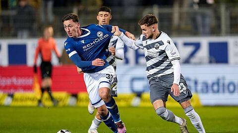 Ex-Löwen unter sich: Marius Wörl (links) und Niklas Lang.