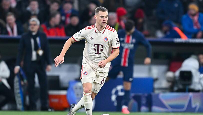 Joshua Kimmich in Aktion gegen Paris Saint-Germain.