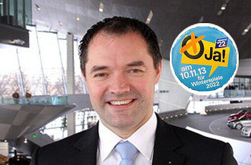 Der Chef der BMW Welt, Thomas Muderlak, ist für Olympia in München.