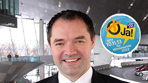 Der Chef der BMW Welt, Thomas Muderlak, ist für Olympia in München.