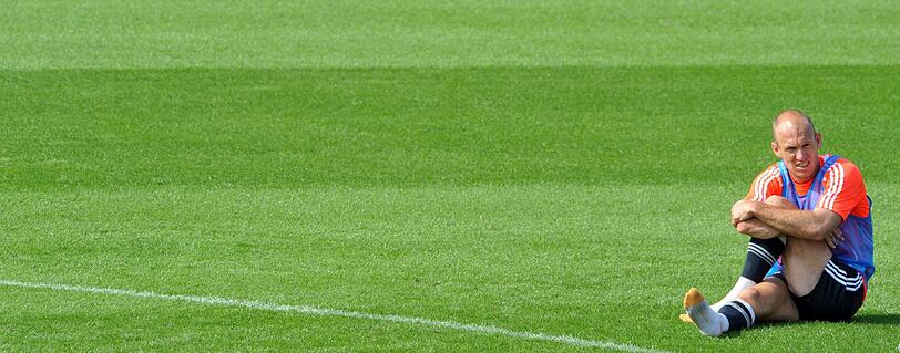 Die Bayern beim Morgentraining an Tag 3 in Doha.