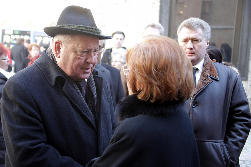 Trauerfeier für einen ganz Großen: Familie, Freunde und Bekannte trauern um Hermann Haberl