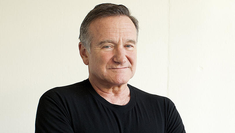 Robin Williams bei einem Pressetermin im November 2011 Robin Williams bei einem Pressetermin im November 2011