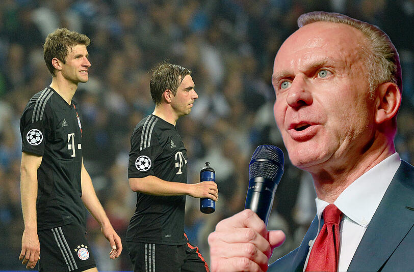 Bayern-Boss Karl-Heinz Rummenigge nimmt seine Profis in Schutz: "Eine großartige Mannschaft"