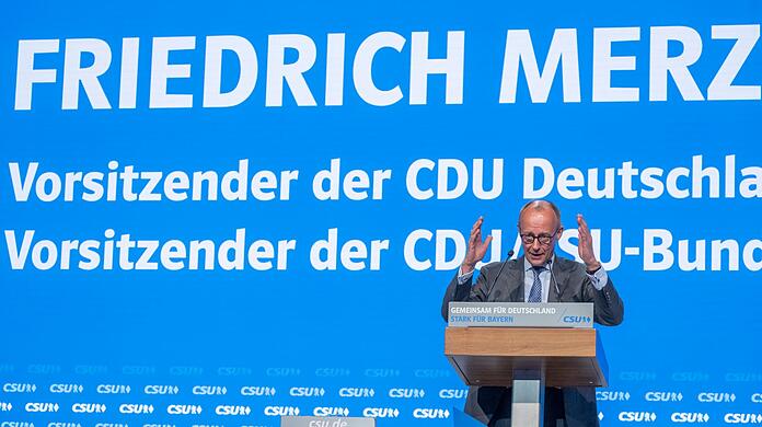 Klare Worte von Friedrich Merz auf dem CSU-Parteitag.