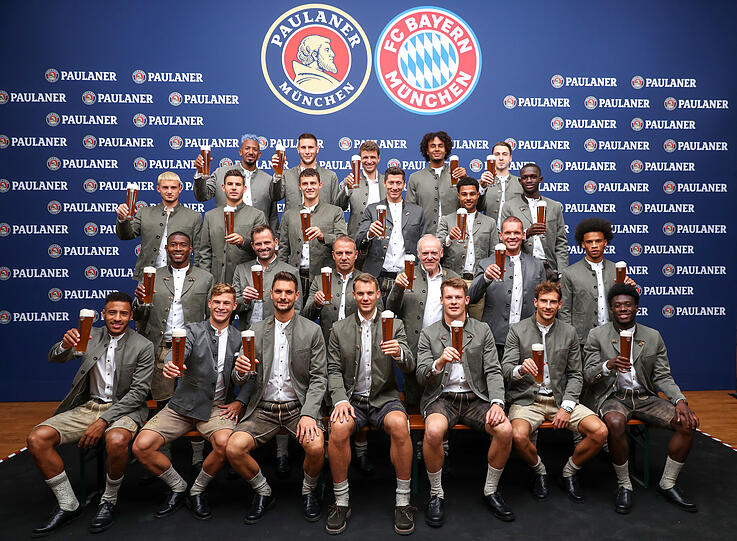 Die Bilder vom Lederhosen-Shooting des FC Bayern.