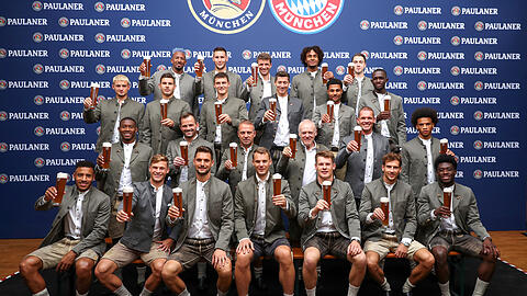 Die Bilder vom Lederhosen-Shooting des FC Bayern.