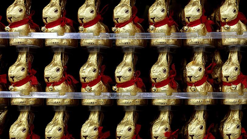 Die Osterhasen von Lindt sind seit einigen Wochen in den Superm&auml;rkten zu finden.