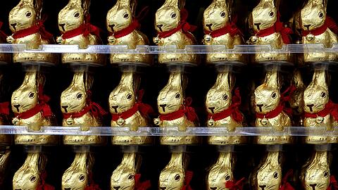 Die Osterhasen von Lindt sind seit einigen Wochen in den Superm&auml;rkten zu finden.