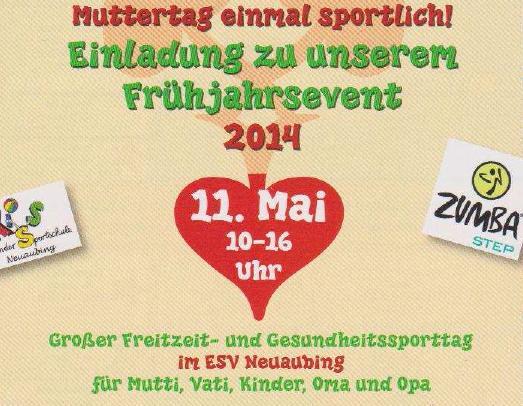Muttertag mal anders: Der ESV Neuaubing lädt zum Sporttag.
