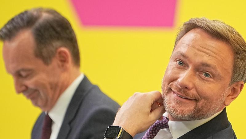 Christian Lindner (r) ist designierter Finanzminister, Volker Wissing wird Verkehrsminister.