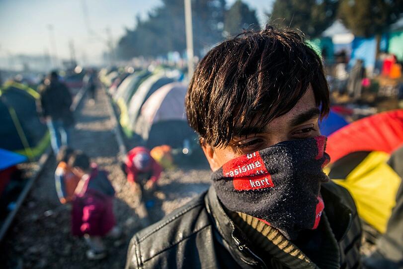 Erschütternd: Szenerie in Idomeni, wo Tausende Flüchtlinge festsitzen.