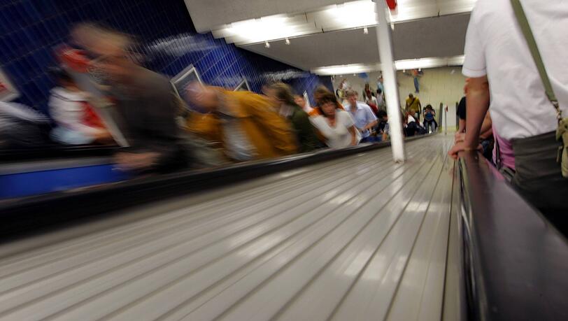 Rolltreppe im Münchner Hauptbahnhof mindestens einen Monat lang außer Betrieb
