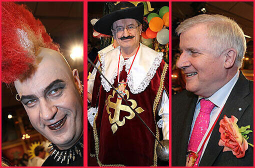 Bei der BR-Kultsenidng "Fastnacht in Bayern" zeigten sich die Politiker von ihrer bunten Seite - die meisten jedenfalls.