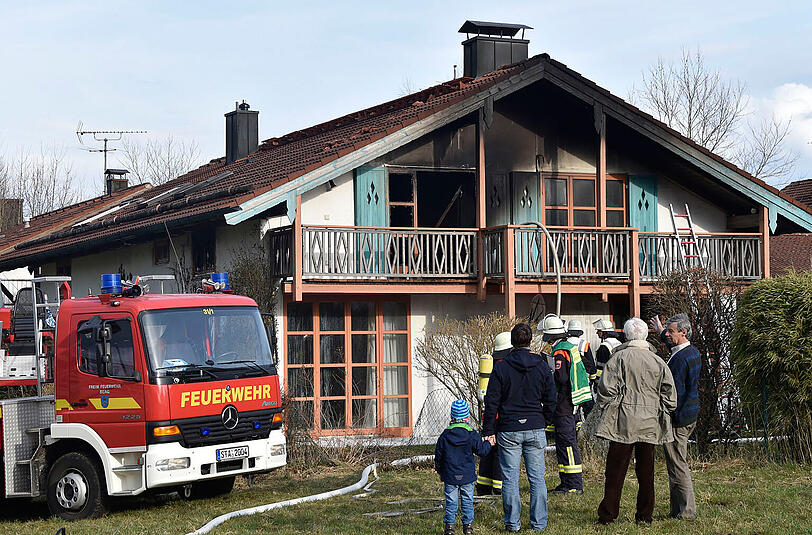 In Aufhausen kam es am Dienstag zu einem Brand eines Wohnhauses.