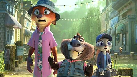 Ermitteln dieses Mal im Reptilienviertel: Polizei-H&auml;schen Judy Hopps und der einstige Gauner Nick Wilde.