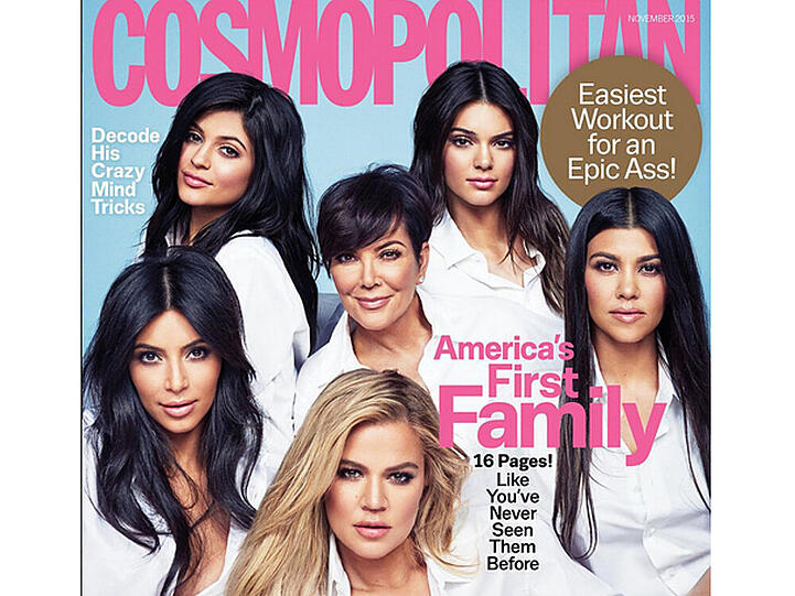 Mama Kris Jenner (Mitte) mit ihren Töchtern Kylie, Kendall, Khloé, Kim und Kourtney (von rechts oben)