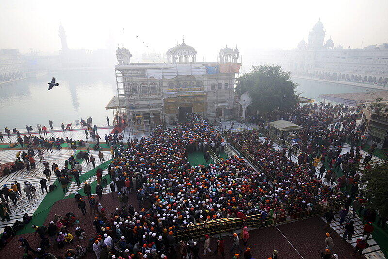 Der Goldene Tempel in Punjab (Indien)