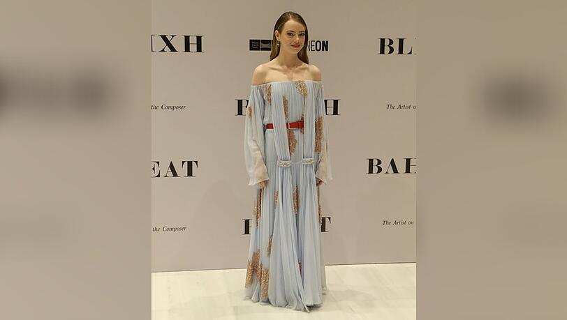 Emma Stone bei der Premiere ihres Stummfilms "Bleat" in Athen.