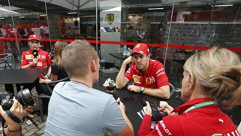 Sebastian Vettel und Charles Leclerc kollidierten beim GP von Brasilien und schieden beide aus.