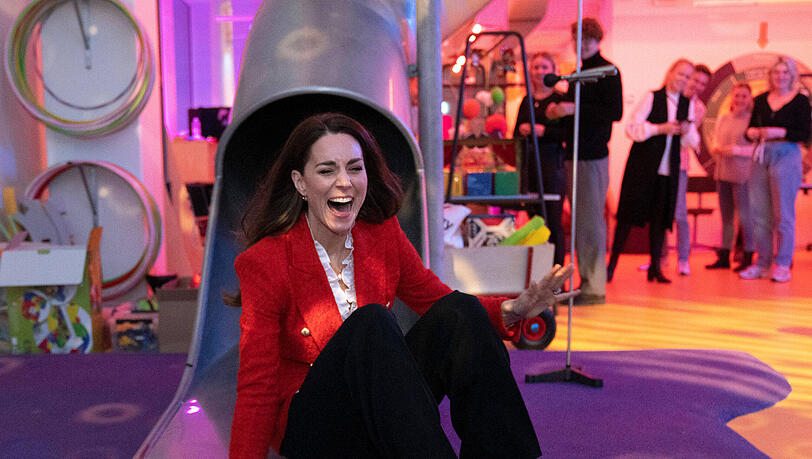 Hier hat Herzogin Kate sichtlich Spaß. Hier hat Herzogin Kate sichtlich Spaß.