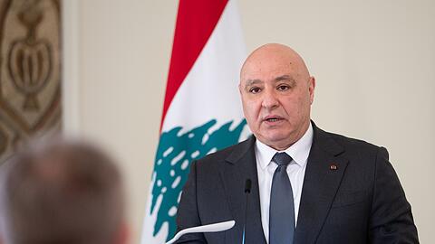 Libanons Pr&auml;sident Joseph Aoun hat in der Vergangenheit Verhandlungsbereitschaft signalisiert. (Archivfoto)