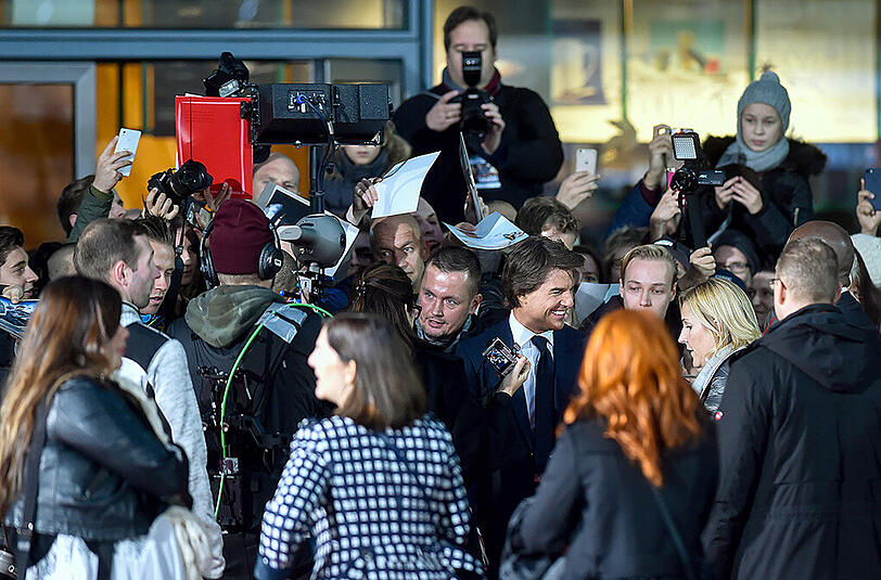 Hauptdarsteller Tom Cruise bei der Deutschlandpremiere von "Jack Reacher 2".