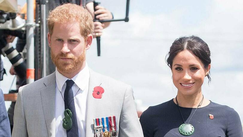 Herzogin Meghan und Prinz Harry bei ihrem Besuch im Oktober 2018 in Neuseeland Herzogin Meghan und Prinz Harry bei ihrem Besuch im Oktober 2018 in Neuseeland