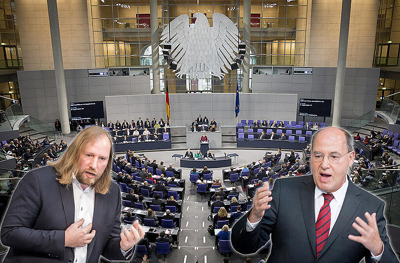 Anton Hofreiter (Grüne, l.) und Gregor Gysi (Linke) wollen mehr Rechte im Bundestag &ndash; doch die bekommen sie nicht.