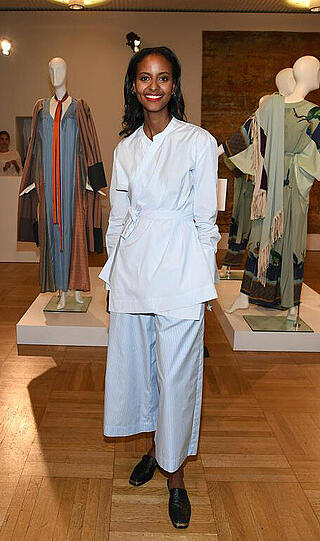 Model Sara Nuru im Berliner Salon & Vogue im Kronprinzenpalais.