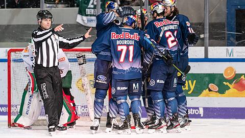 Kantersieg: Der EHC München schlägt im Bayern-Derby Augsburg mit 6:0.