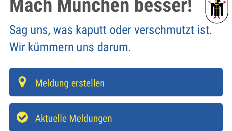 Blick auf die Website auf dem Smartphone.