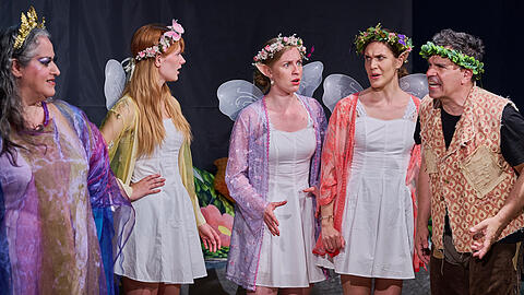 Ein sehr lustiges Musical frei nach Shakespeare wird versprochen.