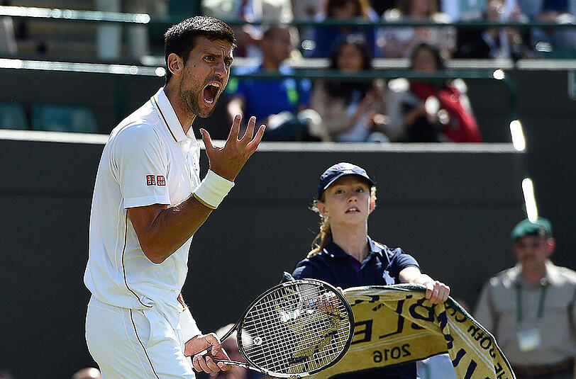 Frust beim Titelverteidiger: Novak Djokovic ist ausgeschieden.