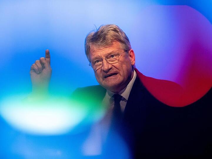 Jörg Meuthen (AfD), Spitzenkandidat für die Europawahl, spricht beim Auftakt zum Europawahlkampf der AfD.